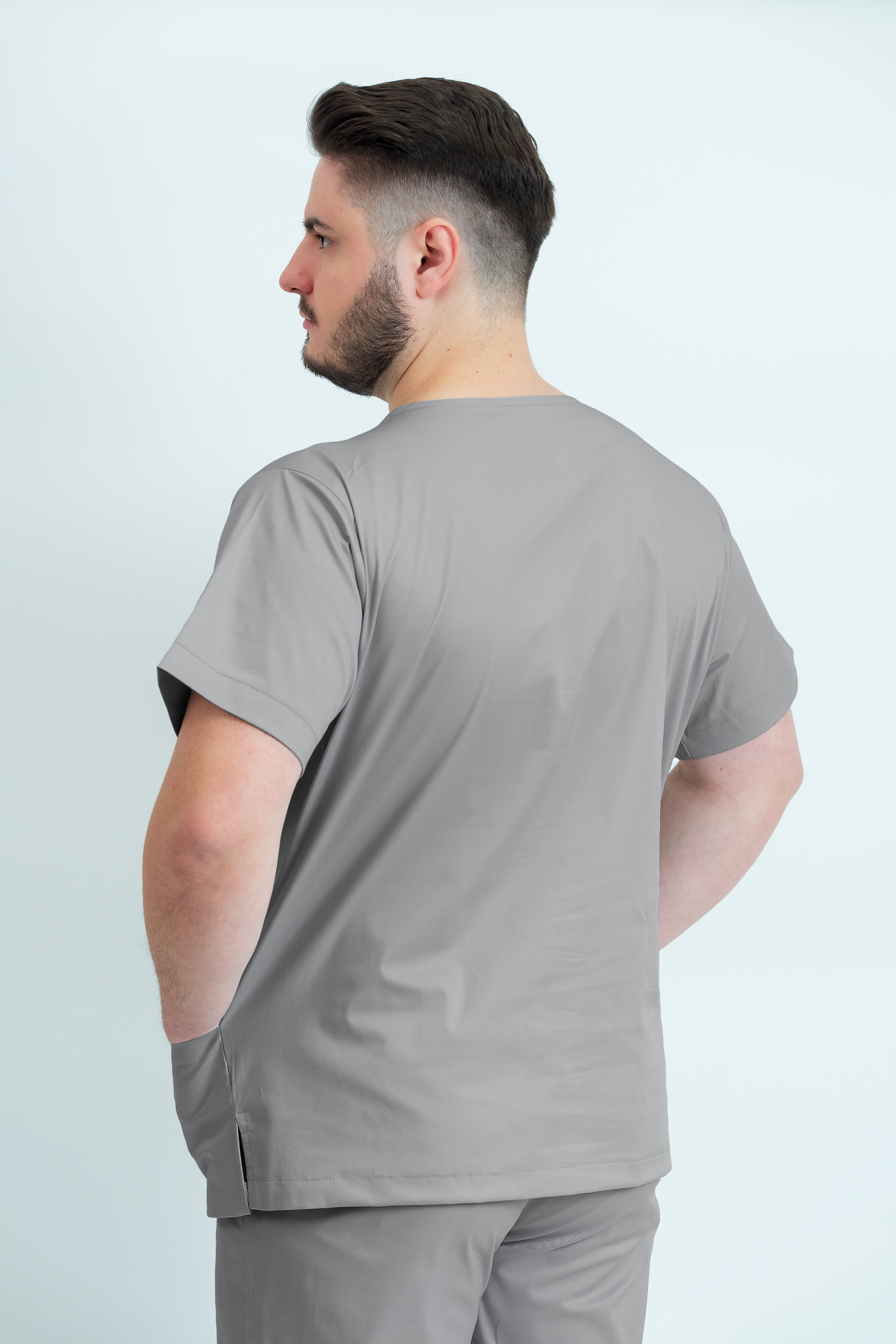 Bluză medicală Core Utility Barbat - Pale Grey