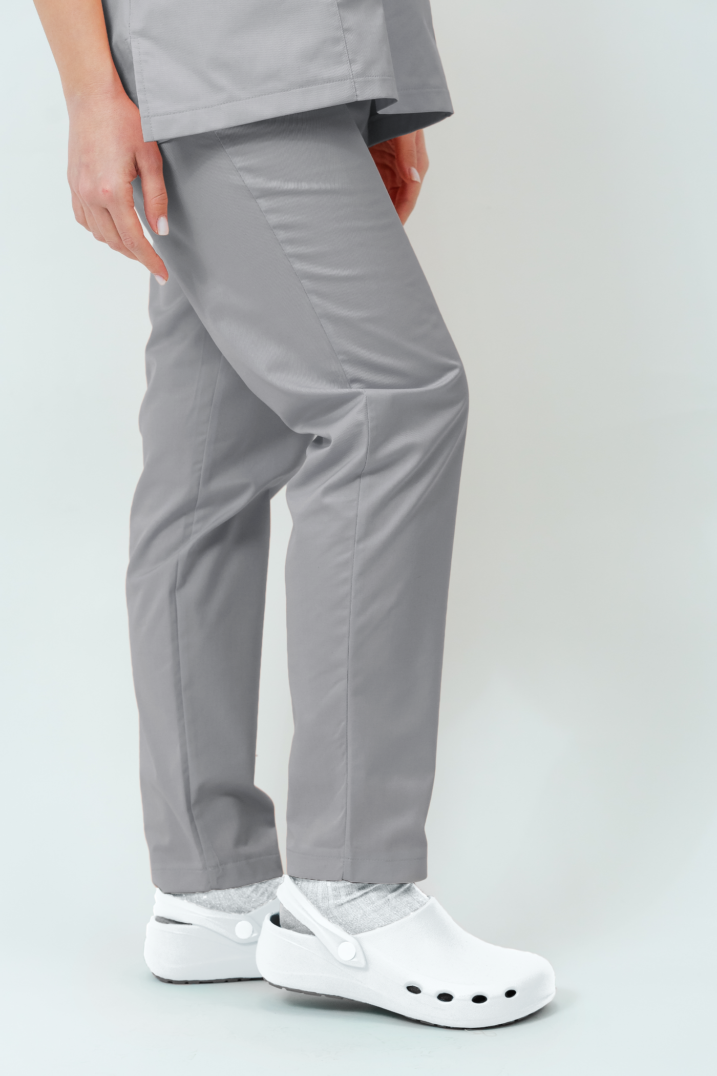Pantaloni medicali Core Minimal Dama - Pale Grey