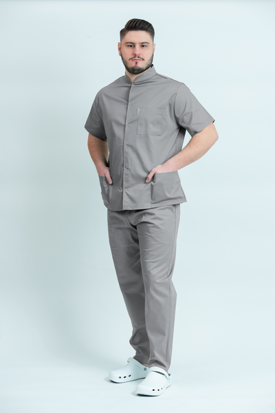 Costum medical Core Snap Barbat - Pale Grey