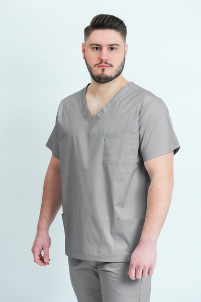 Bluză medicală Core Utility Barbat - Pale Grey