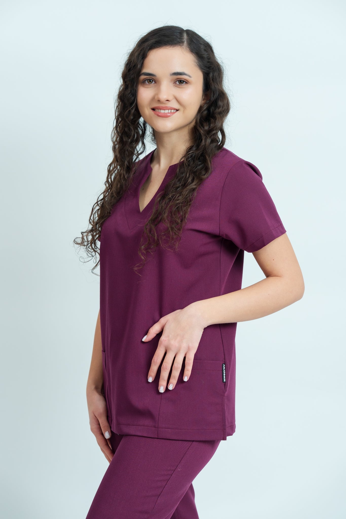 Costum medical Signature Minimal Dama - Purple