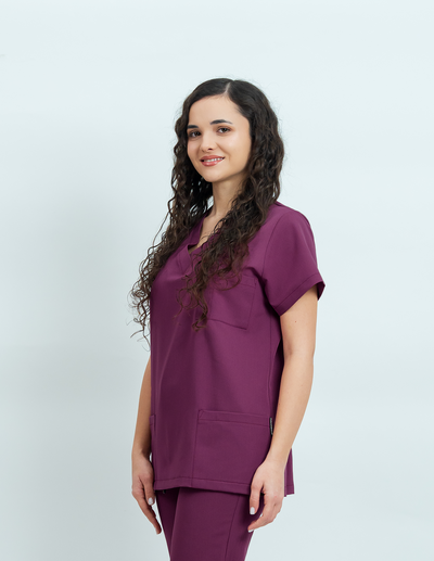 Bluză medicală Signature Utility Dama - Purple
