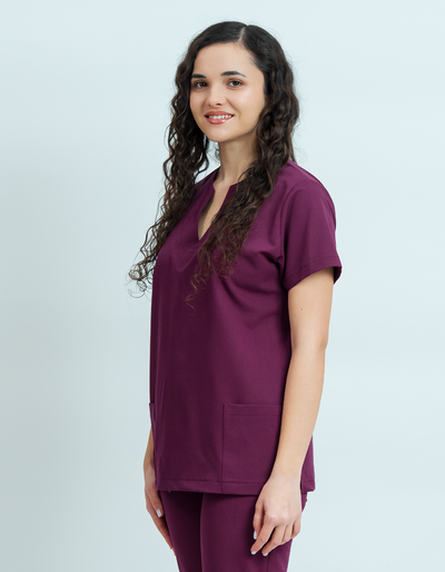 Bluză medicală Signature Minimal Dama - Purple