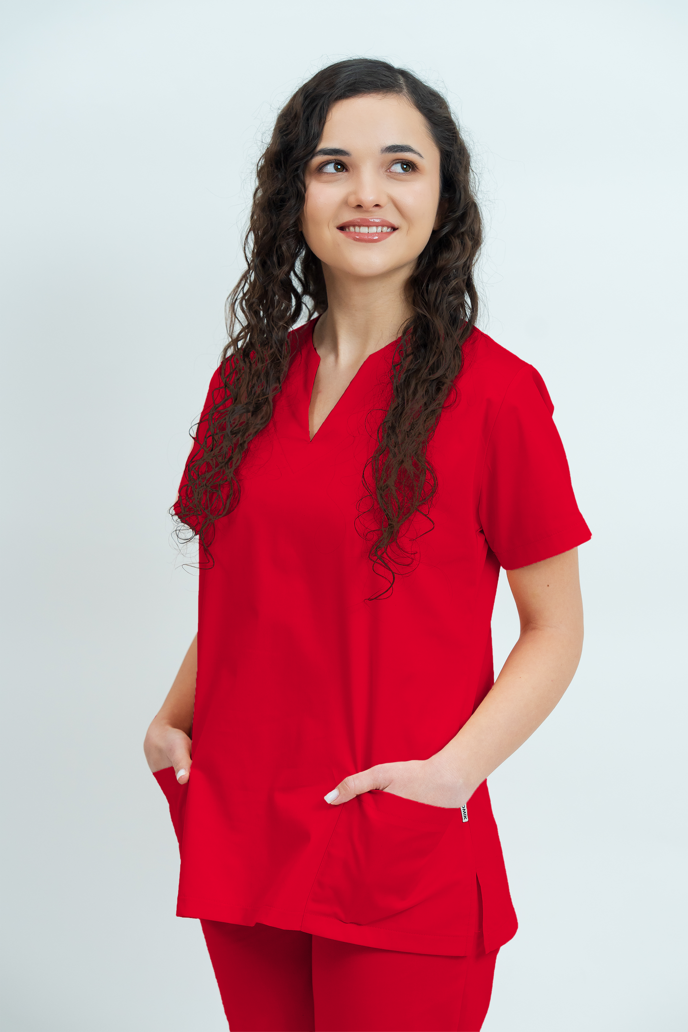 Costum medical Core Minimal Dama - Red