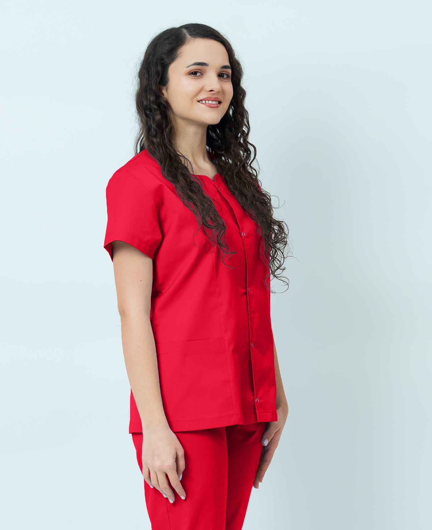 Bluză medicală Core Snap Dama - Red