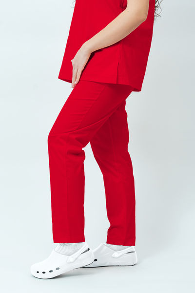 Pantaloni medicali Core Minimal Dama - Red