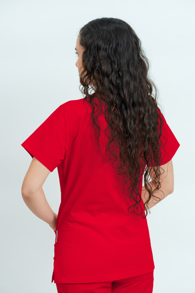 Costum medical Core Minimal Dama - Red
