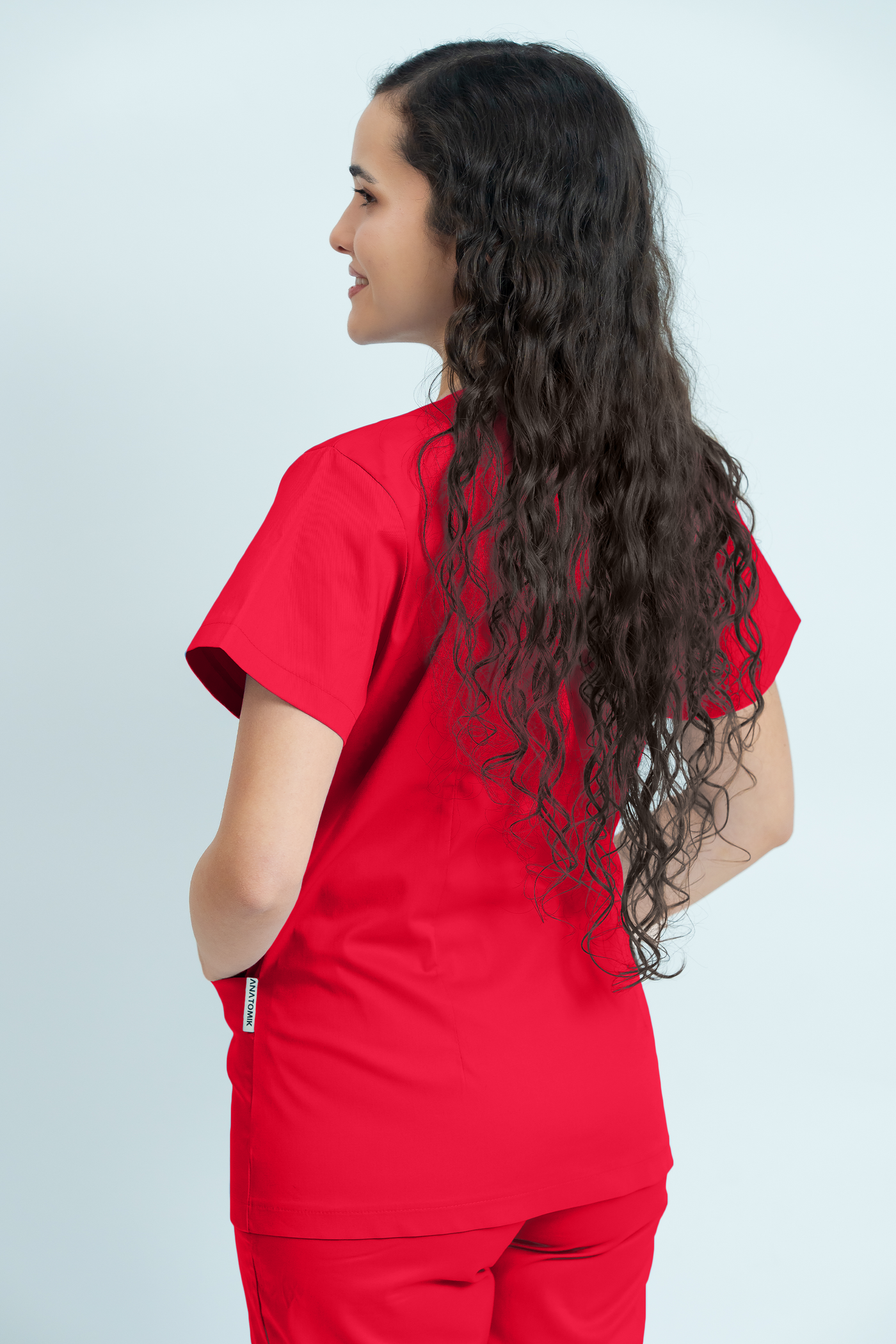 Bluză medicală Core Snap Dama - Red