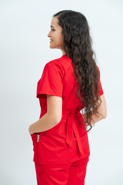 Costum medical Core Wrap Dama - Red