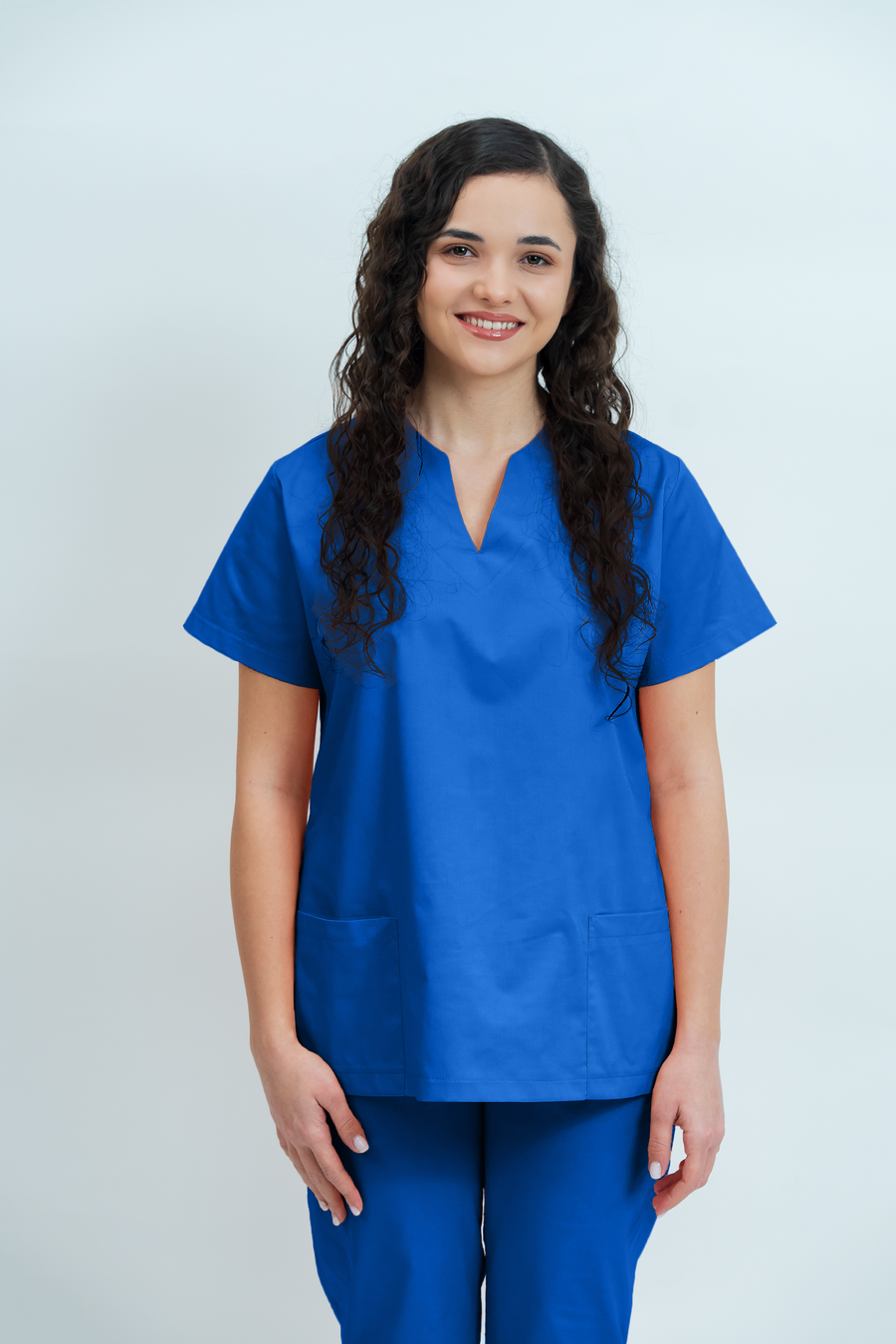 Costum medical Core Minimal Dama - Royal Blue