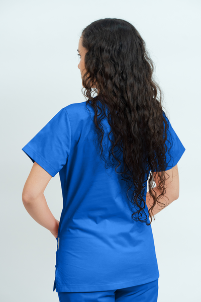 Costum medical Core Minimal Dama - Royal Blue