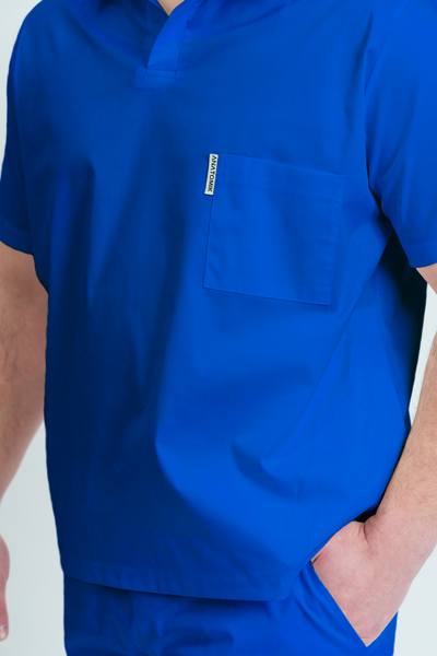 Bluză medicală Core Polo Barbat - Royal Blue