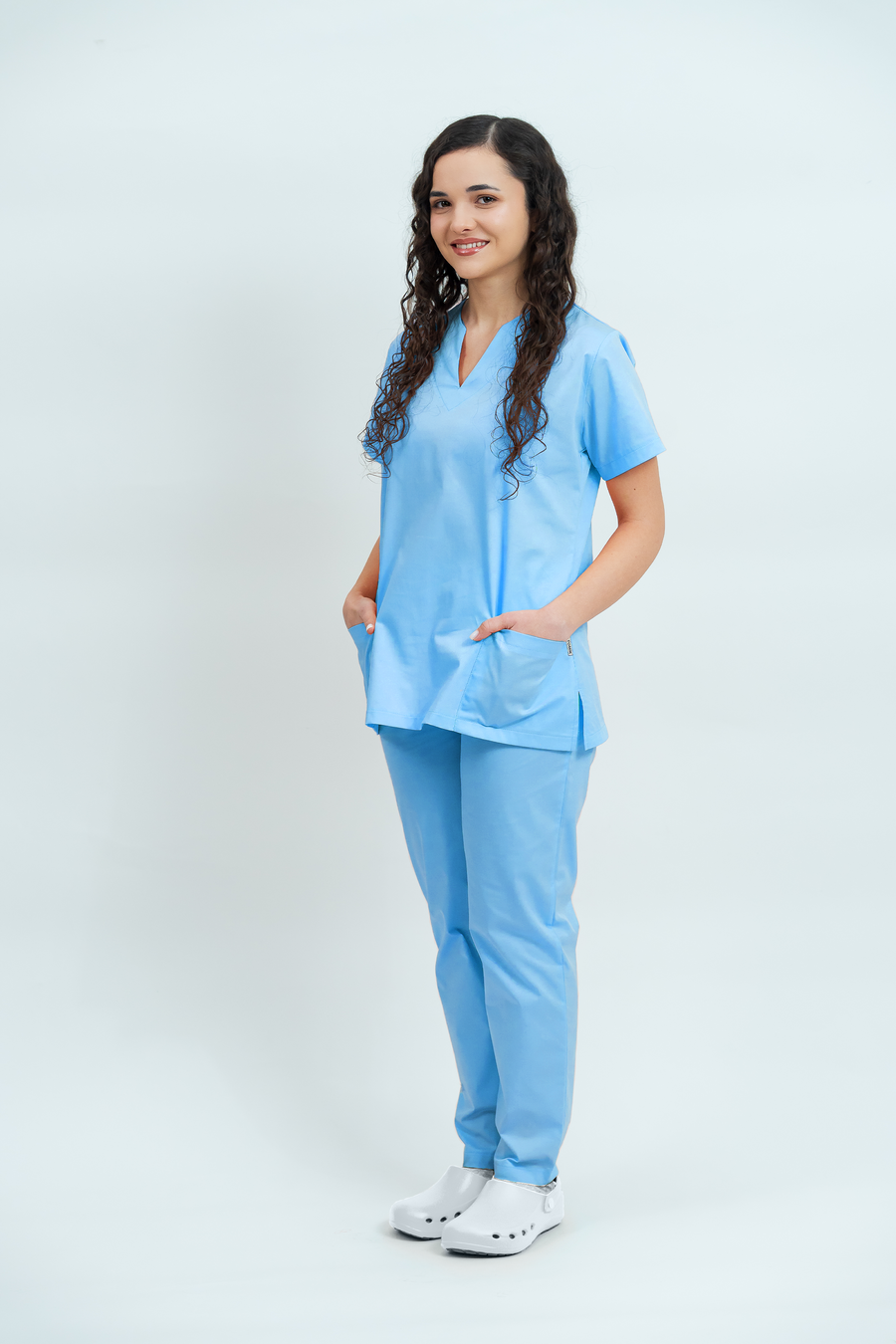 Costum medical Core Minimal Dama - Sky