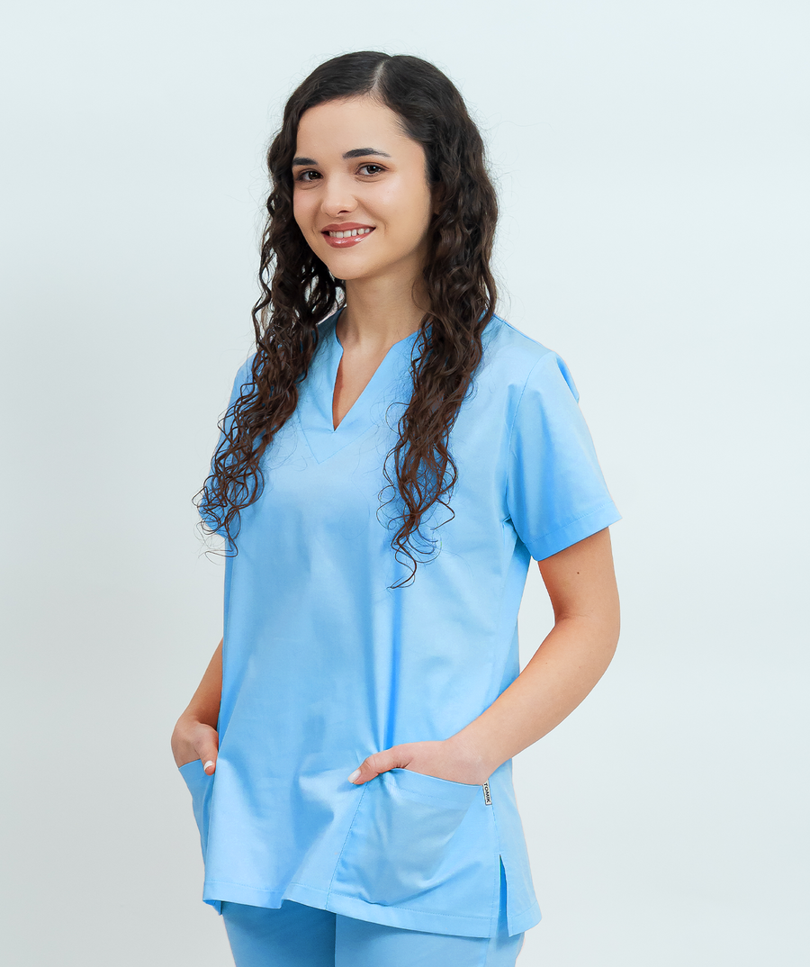 Bluză medicală Core Minimal Dama - Sky