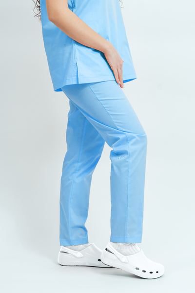 Pantaloni medicali Core Minimal Dama - Sky