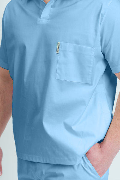 Costum medical Core Polo Barbat - Sky