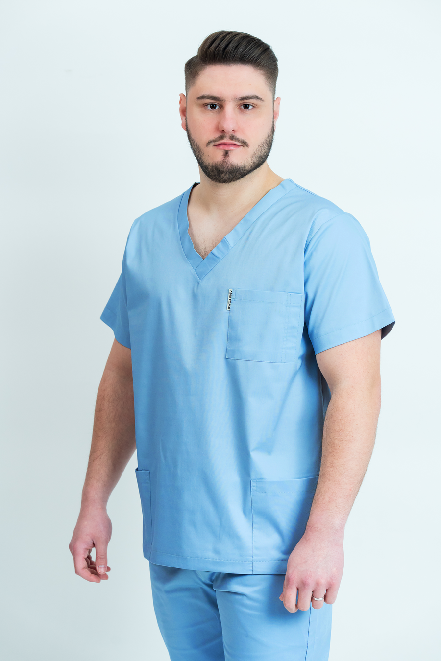 Bluză medicală Core Utility Barbat - Sky
