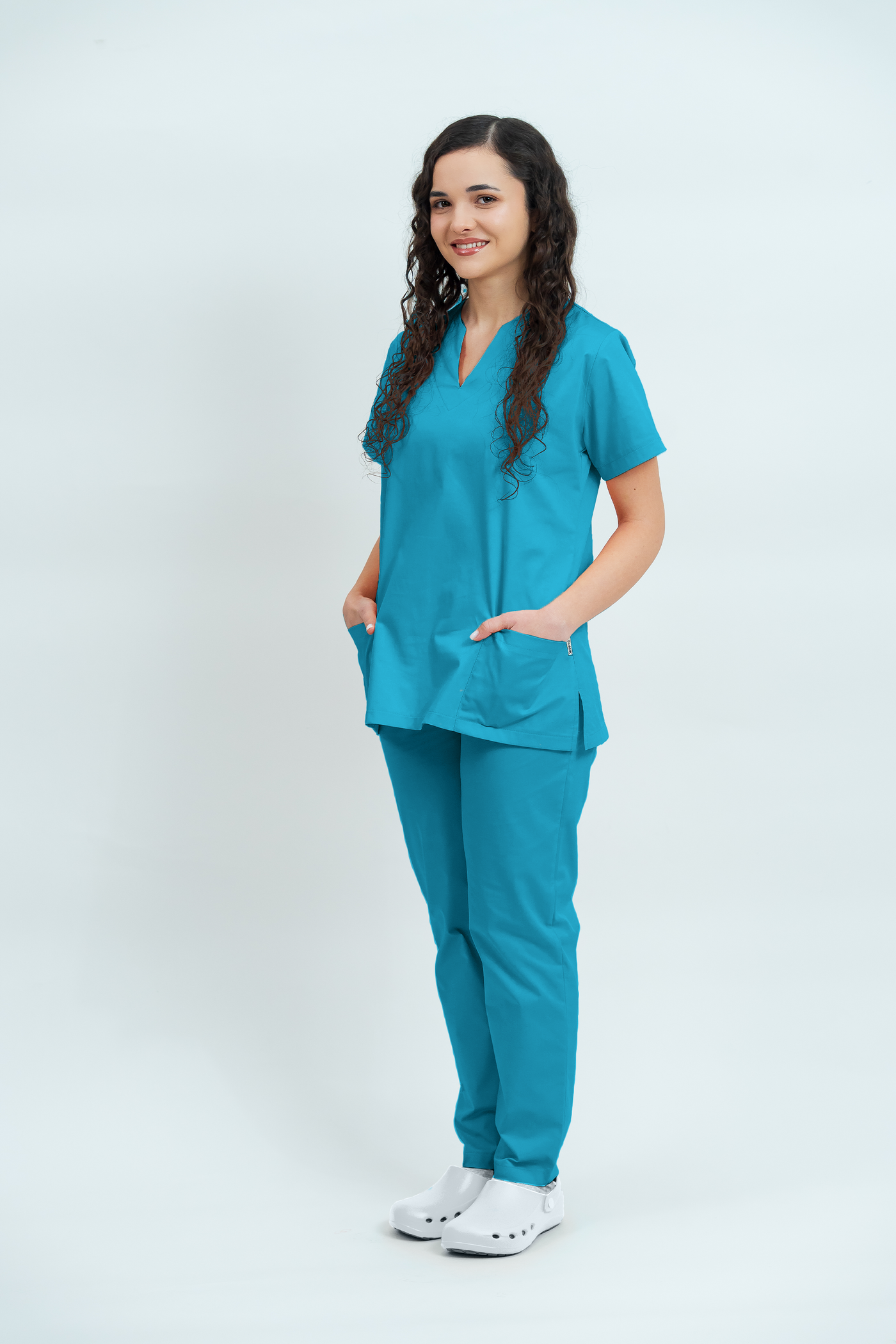 Costum medical Core Minimal Dama - Turquoise