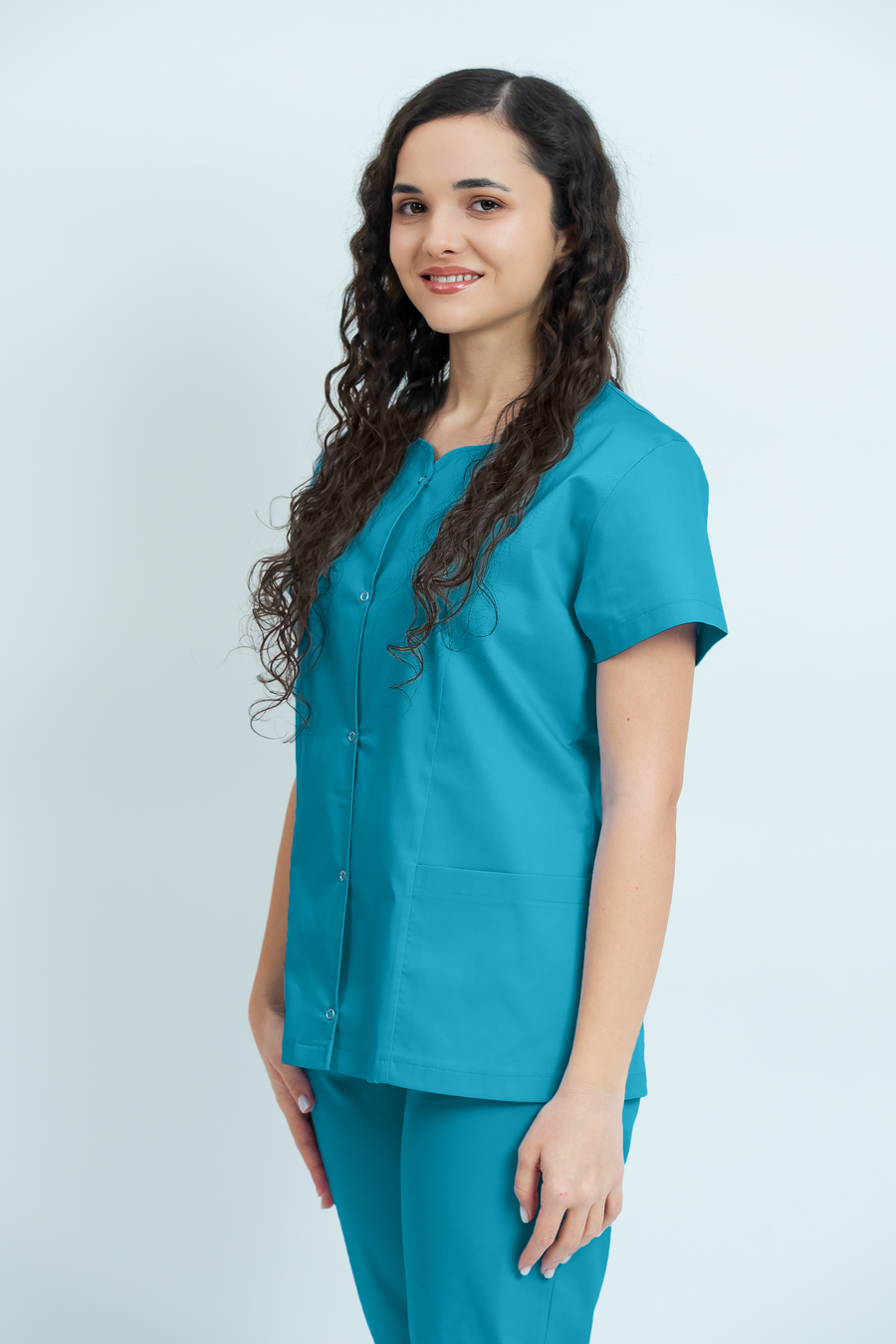 Costum medical Core Snap Dama - Turquoise