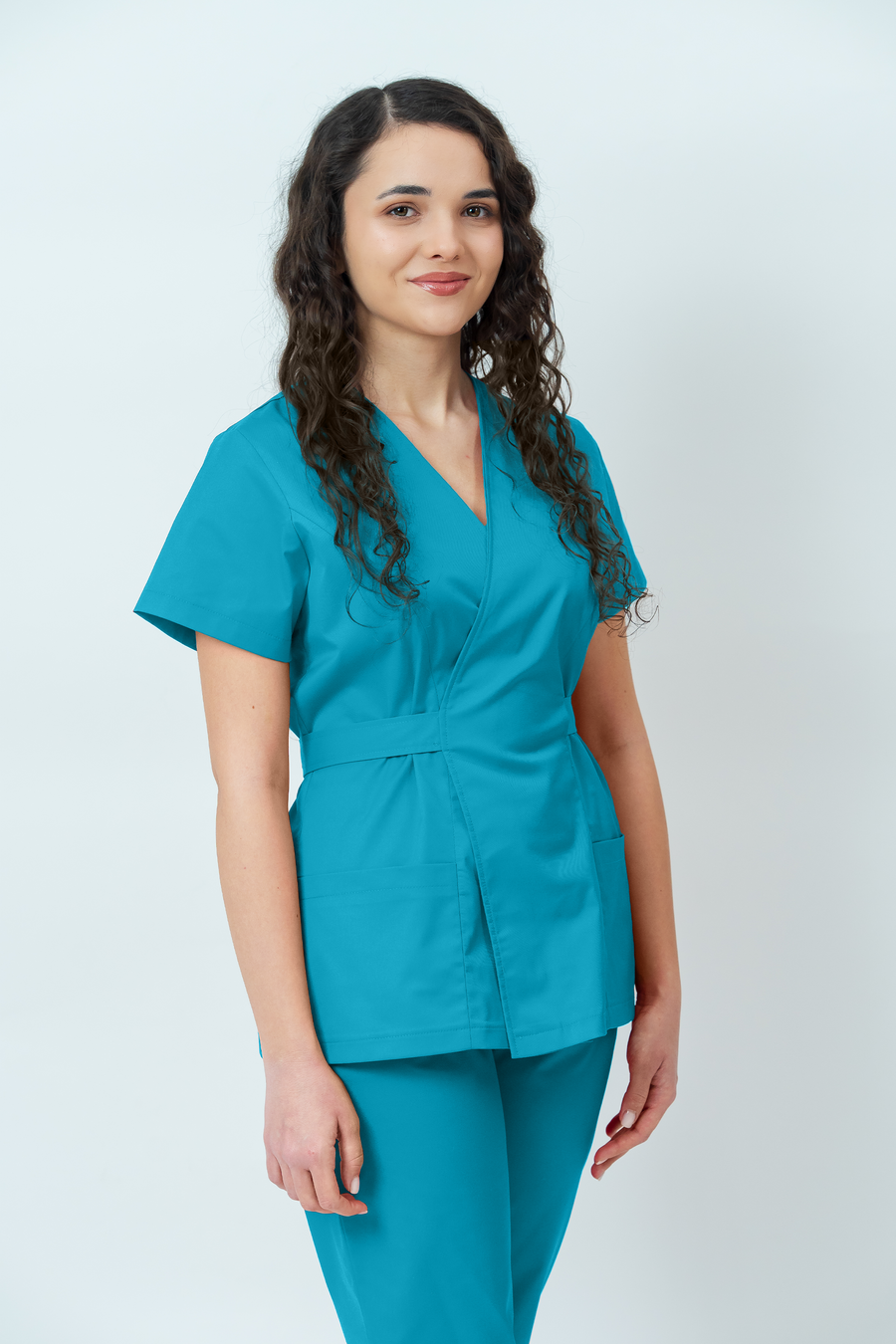 Costum medical Core Wrap Dama - Turquoise