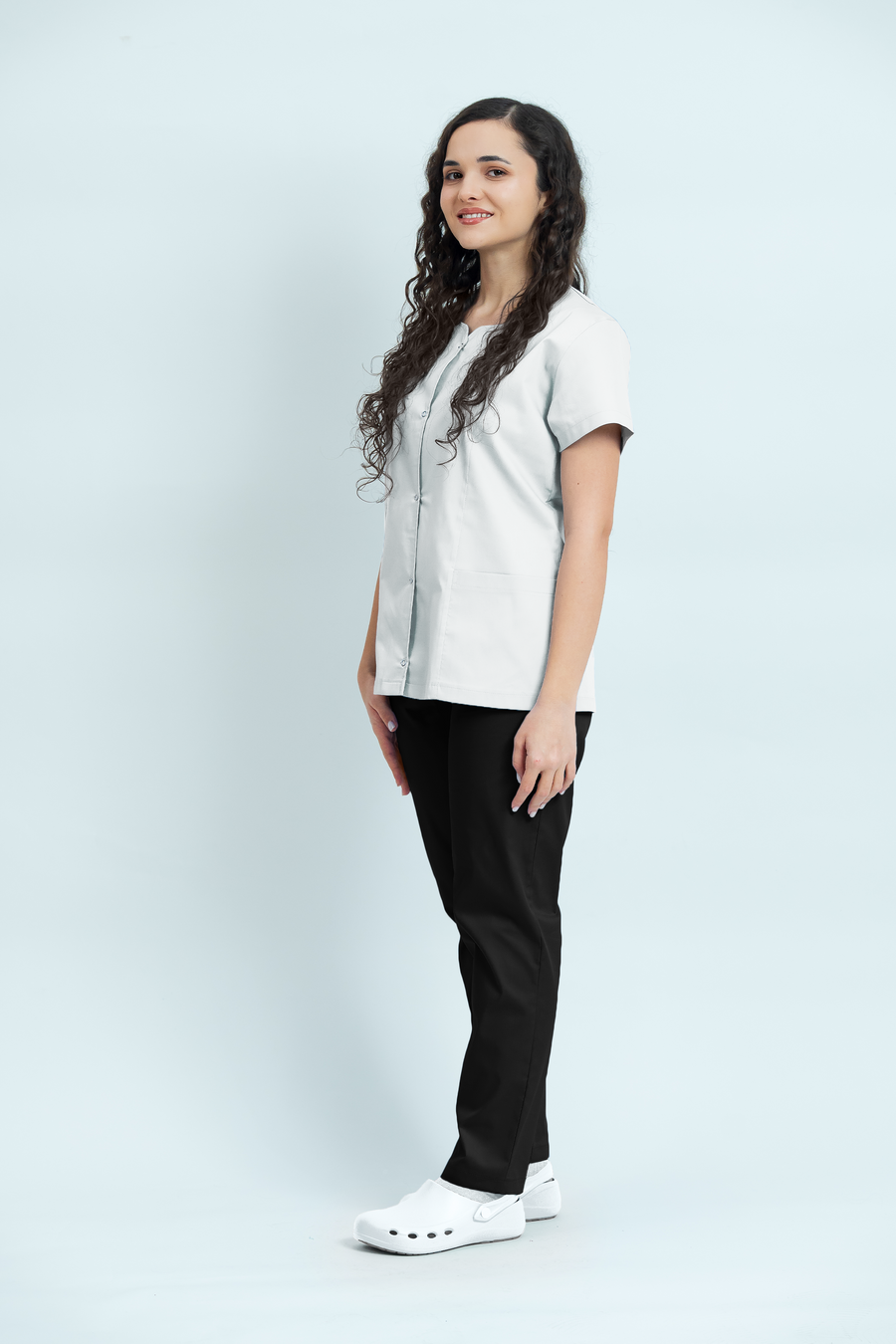Costum medical Core Snap Dama - White