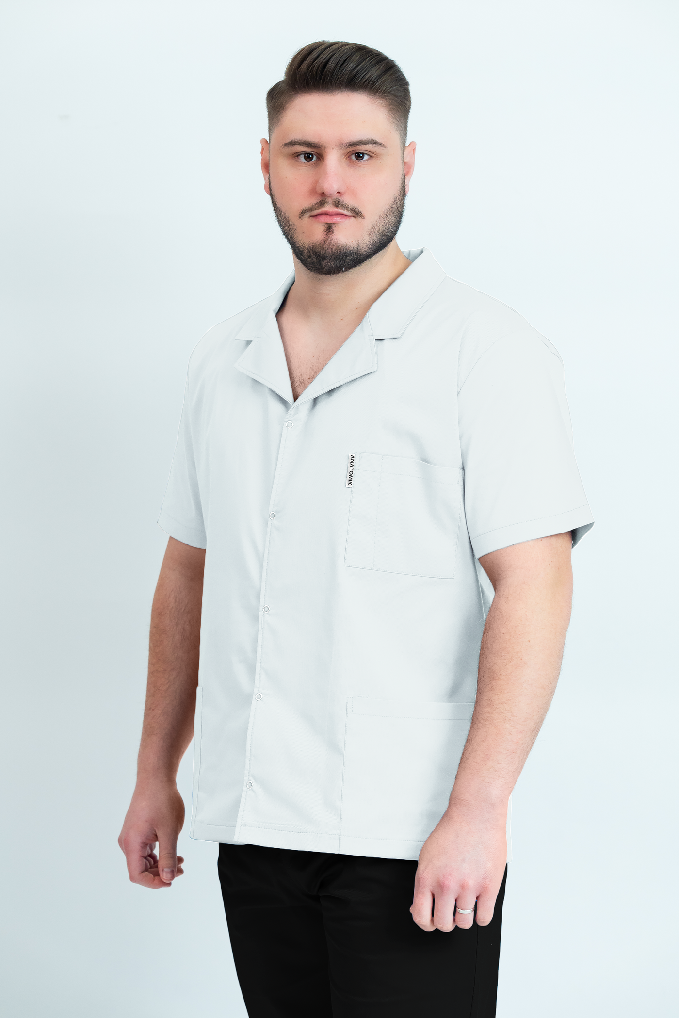 Bluză medicală Core Rever Barbat - White