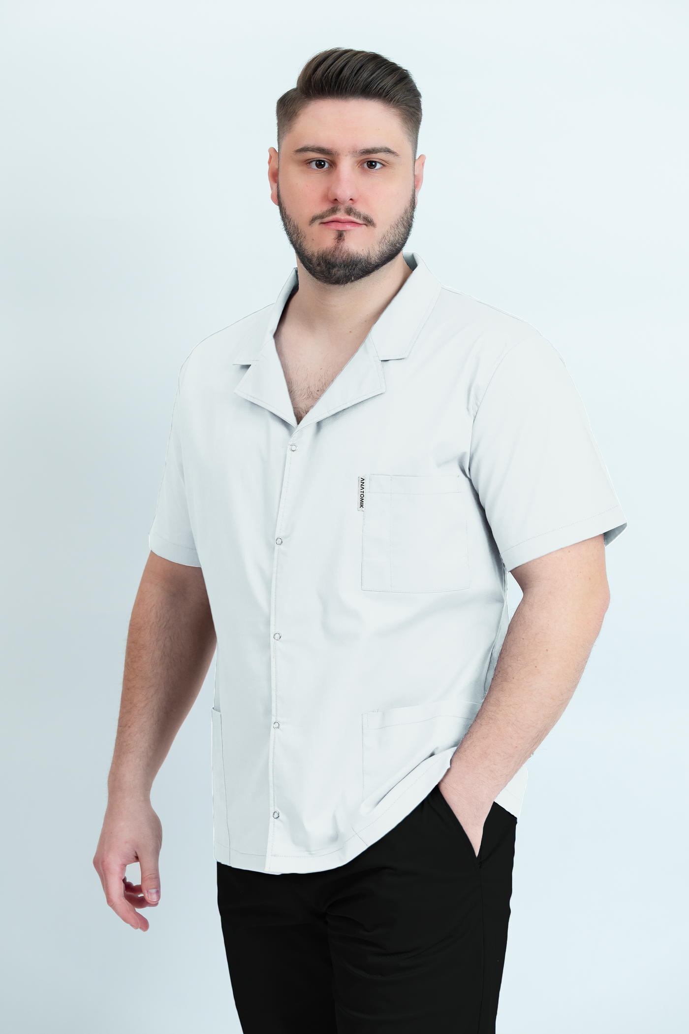 Costum medical Core Rever Barbat - White