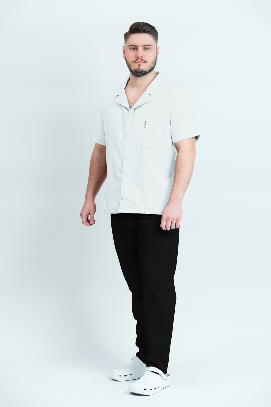Costum medical Core Rever Barbat - White